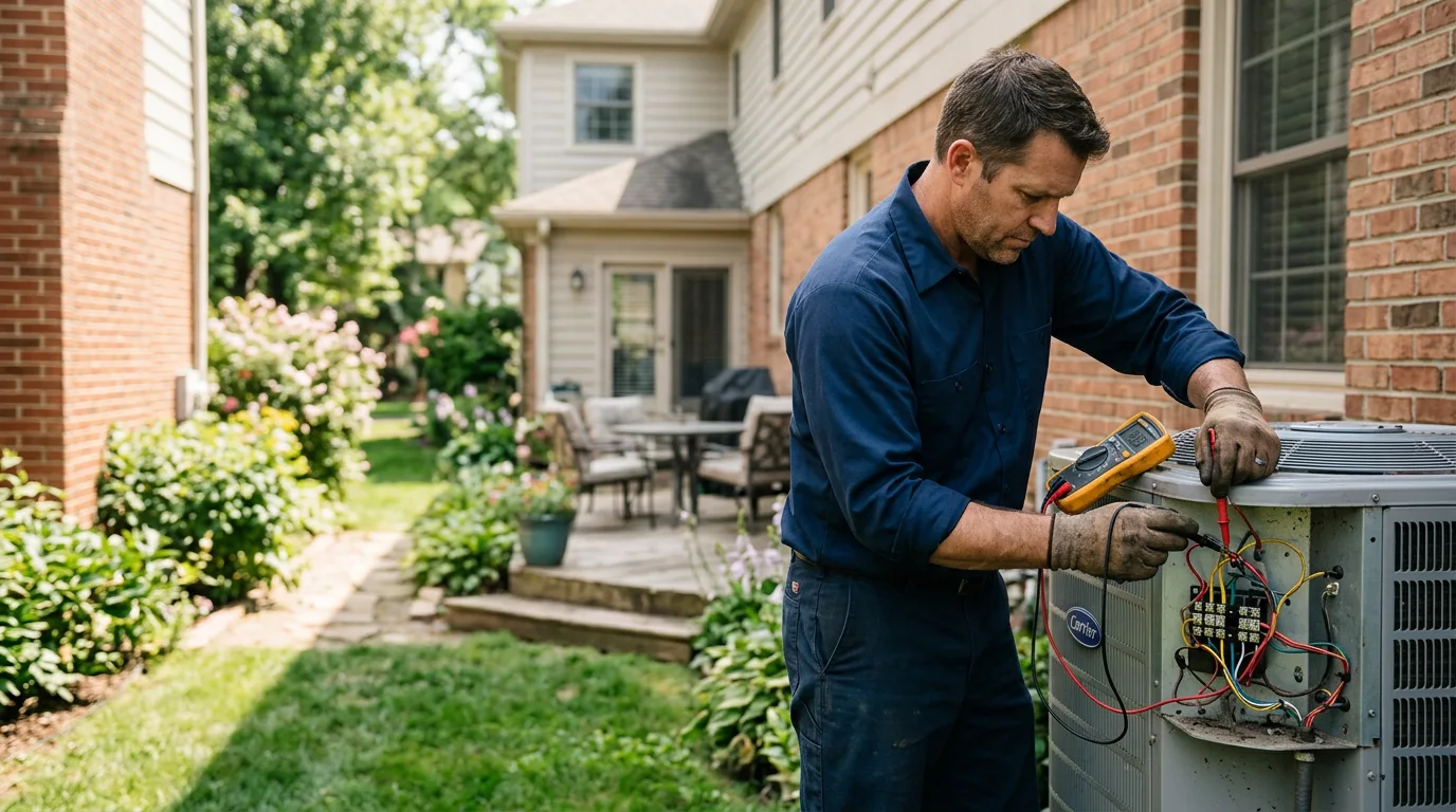 HVAC technician working near Coleville, CA